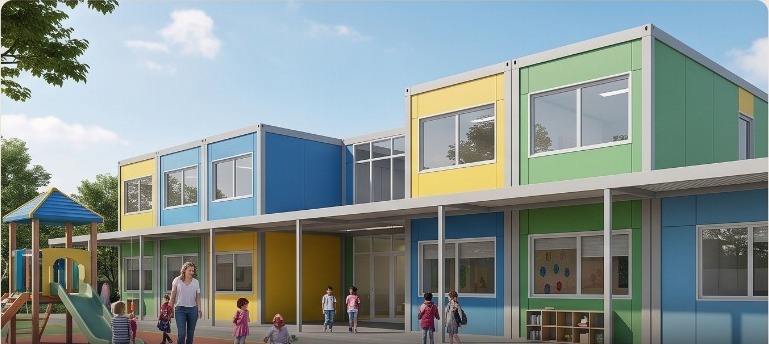 Escuela modular industrializada