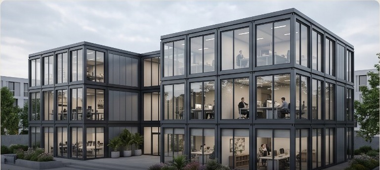 Edificio de oficinas modulares
